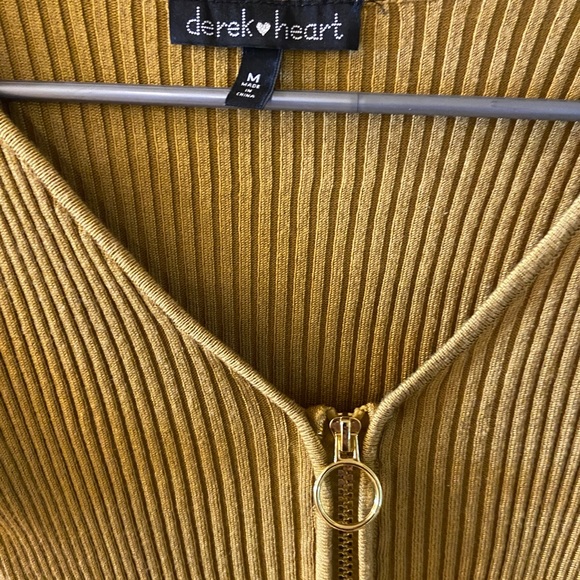 Derek Heart sandy yellow colored mini sweater dress/tunic NWOT - size m… - Picture 6 of 10